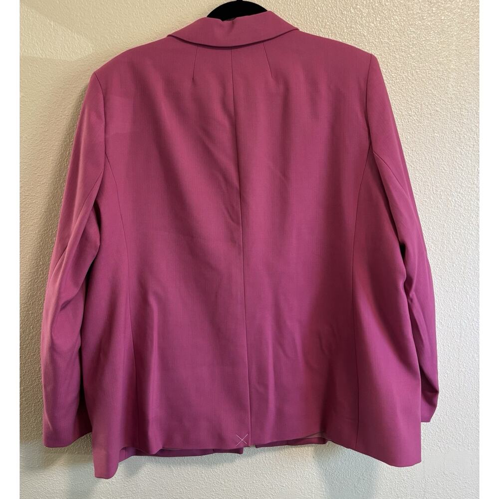 NWT J.Crew Willa Blazer in Garden Dahlia Pink Italian City Wool Jacket Size 22 - Picture 3 of 10